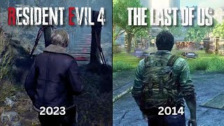 Resident Evil 4 Remake vs The Last Of Us Remastered - Gameplay and Details Comparison