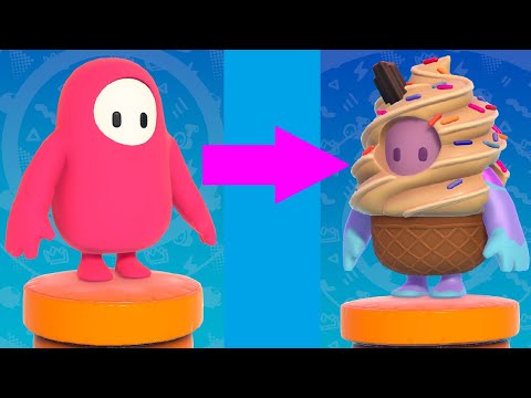 Fall Guys - Rank Up Challenge from Pink Bean to Ice Cream! (Celebrating ...