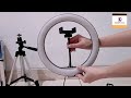 unboxing ring light 26cm + tripod 3110 tutorial cara menggunakan ring light selfie racun tiktok