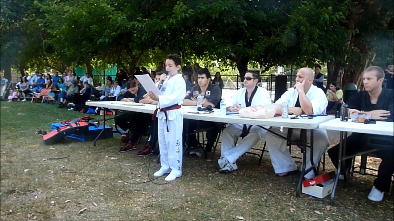 Brandon Levy Black Belt Speech TaekWonDo YouTube