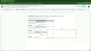 Saxon Algebra 1 Lesson 11 Video 1: Multiplying and Dividing Real Numbers