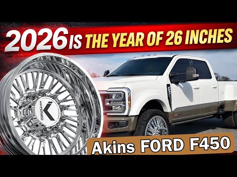 Akins Ford F450 KING RANCH Reserve Edition-Star White & Marsh Gray | 2026 is the Year of 26 INCHES! 