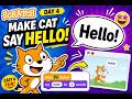 Make Scratch Cat Talk! 🐱💬 (Super Easy!) #students #scratch #learncoding #yt