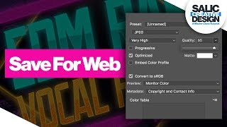 How To Export Images For Web - Photoshop Tutorial