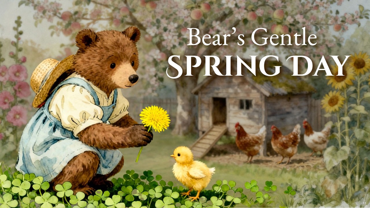 Bear's Gentle Spring Day🧺🌿 | Cozy Spring Waltz & Storybook Compilation ...