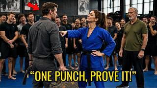 “One Punch, Prove It!” Female Black Belt Mocked a Single Dad—Ending Shocked Everyone