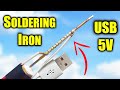 How To make USB Soldering Iron Simple | USB 5V - 2A
