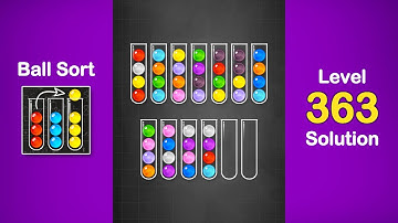 Ball Sort Puzzle Solution Level 363
