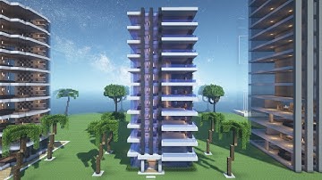 Minecraft tutorial: How to build a Minecraft apartment #8 & full interior (STRAIGHTFORWARD TUTORIAL)