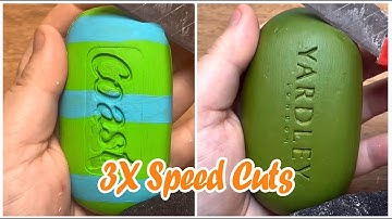 3X Speed Satisfying Soft Soap Cutting ASMR