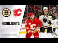 NHL Highlights | Bruins @ Flames 2/21/20