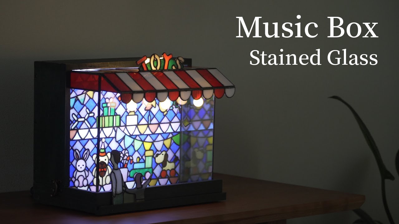 스테인드 글라스 / 장난감 가게 오르골 만들기 / How to make Stained Glass Toy shop Music