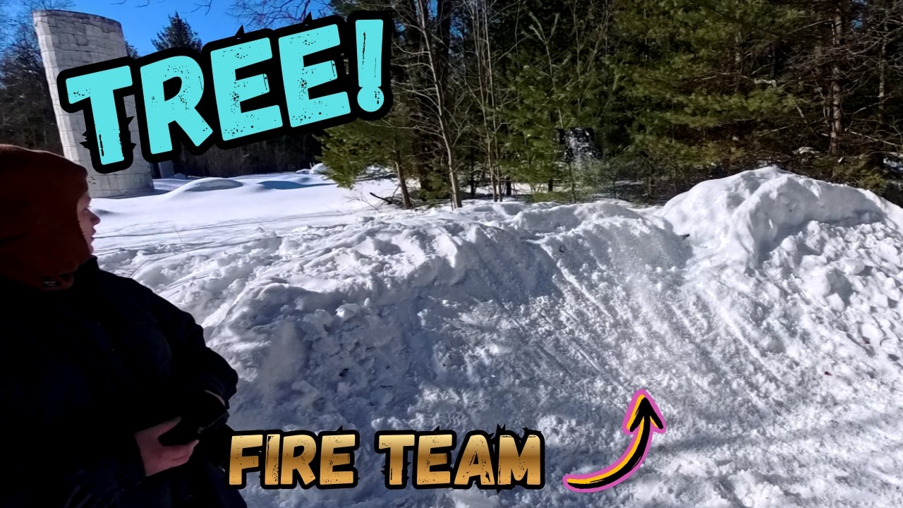 Эдвард отправил пожарную команду на деревья! #arrma #fireteam #snow #jumps #turnigy #hobbyking