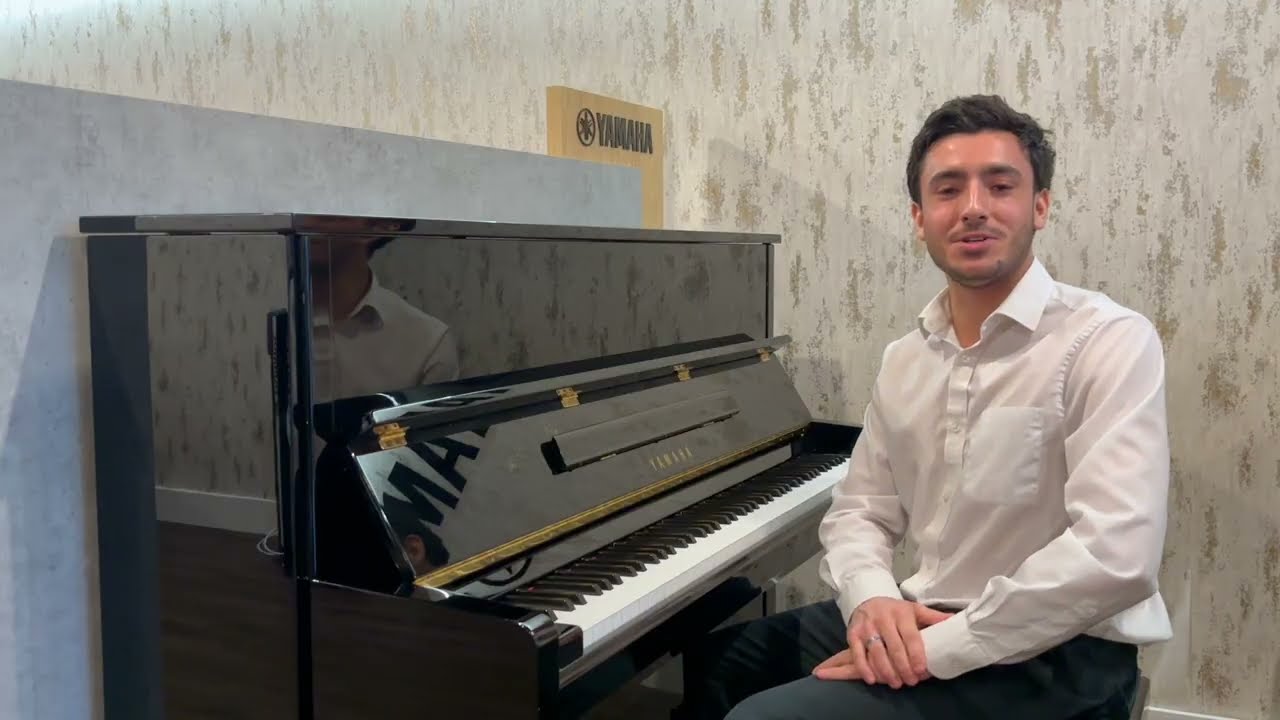 Second Hand Yamaha B3 Upright Piano | Polished Ebony | Rimmers Music 'The Piano People'