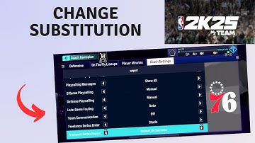 How to change Substitution Settings in NBA 2K25 MyTEAM mobile