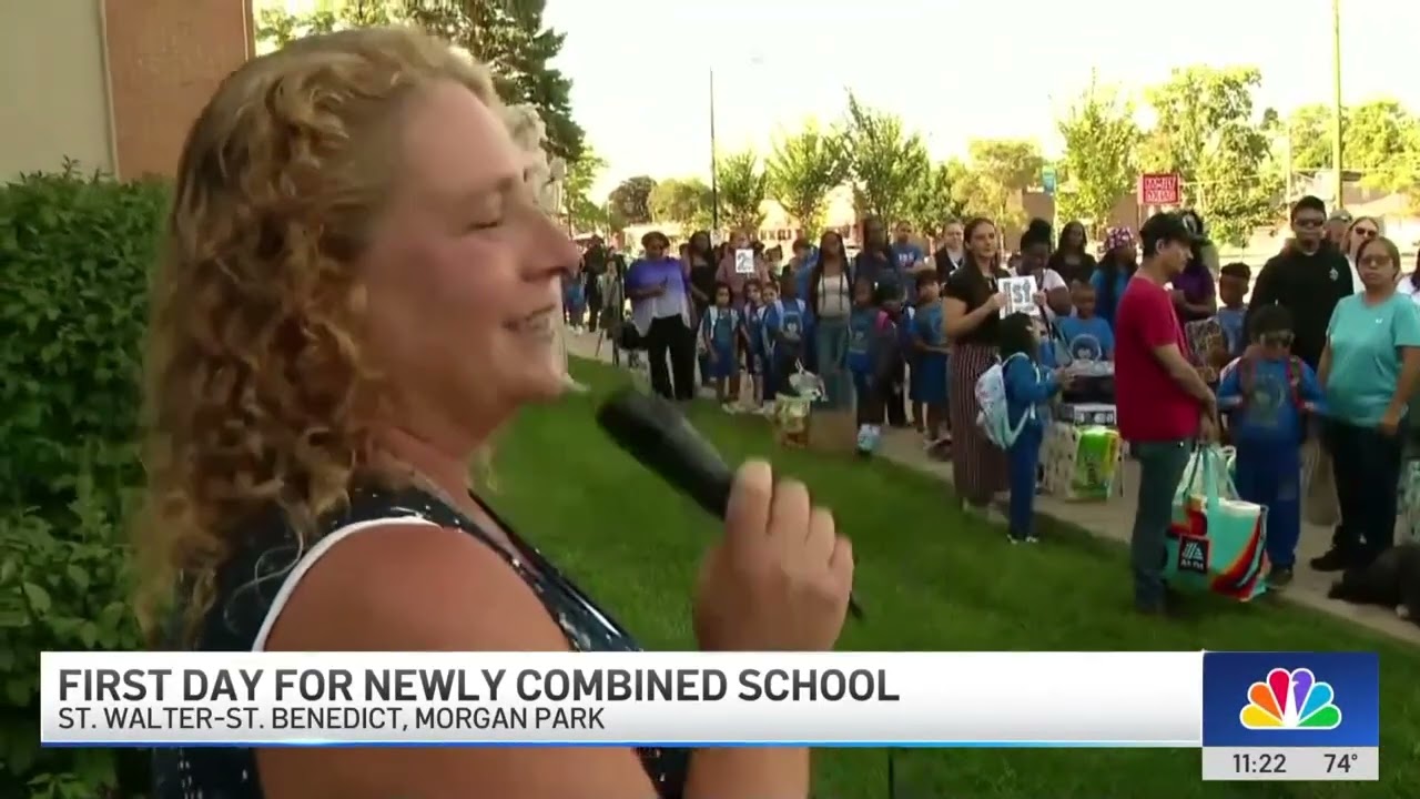 NBC5 News Chicago: First day for newly combined school