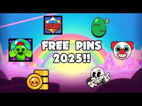 FREE PINS 2025 #brawlstars #brawlstarsgame #brawlstarsvideos #supercell
