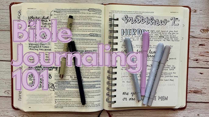 How To Use A Bible for Journaling #faithplanner #biblejournaling 