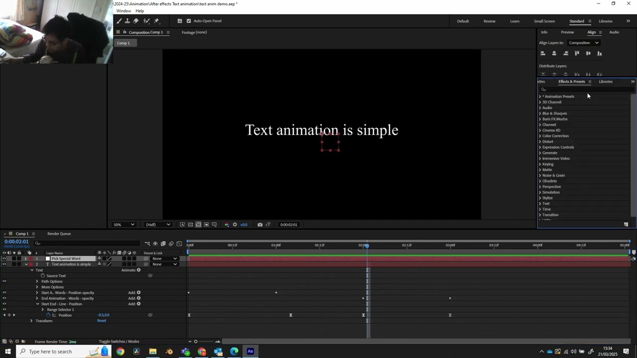 After Effect Text Animation tutorials