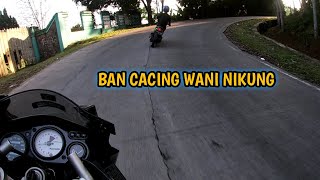 Sunmori lembang pake ban cacing ngeri.. / Ninja rr 150