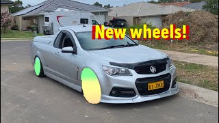 The VF ute got new wheels!