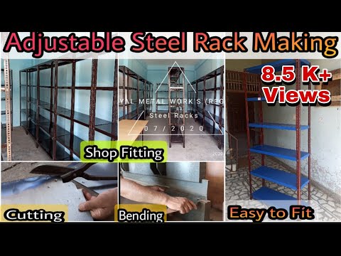 Adjustable Steel Racks manufacturing| Slotted angle Rack Making| एडजेस्टेबल