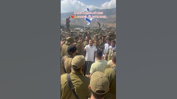 Israelis soldiers celebrating Simchas Torah by the border #israel