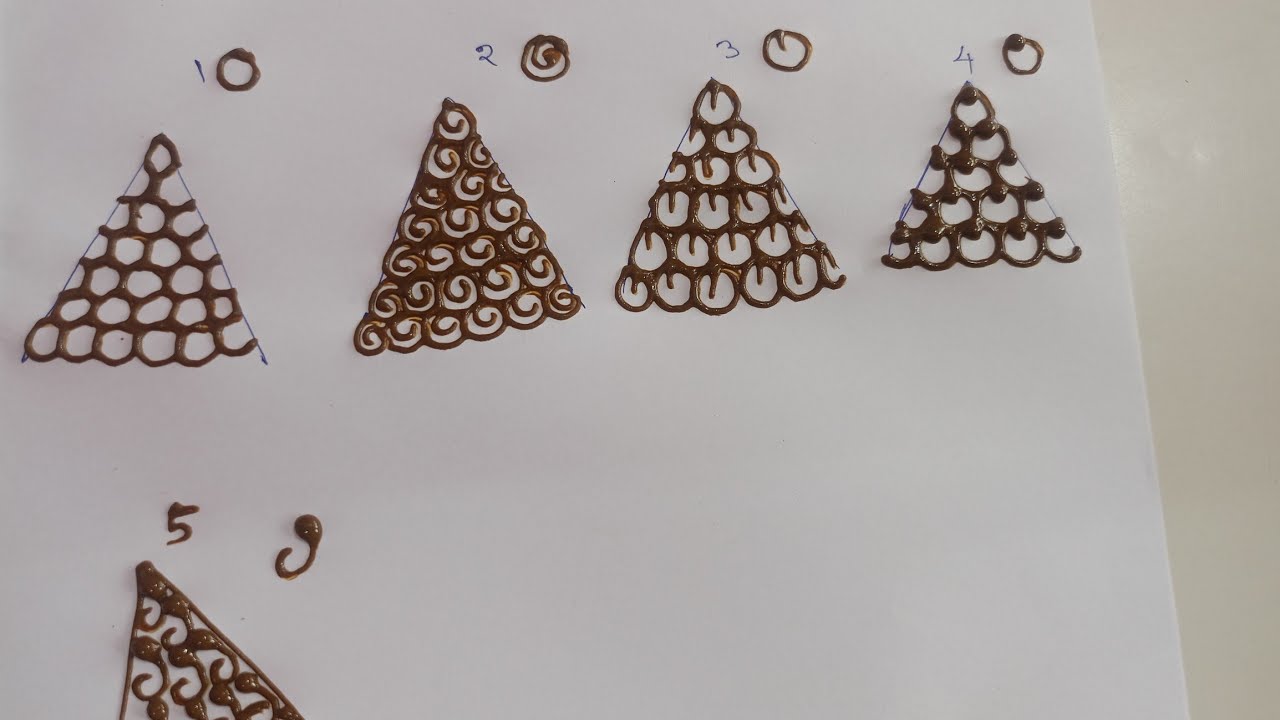 Mehandi class in Telugu/ఇలా మెహంది practise చేసి చుడండి