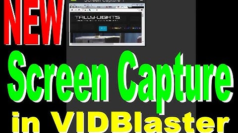 Screen Capture is ACTUALLY Window Capture in VidBlaster v3.34