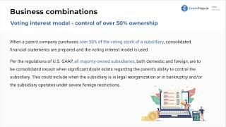 Voting Interest Model - FAR Exam Prep