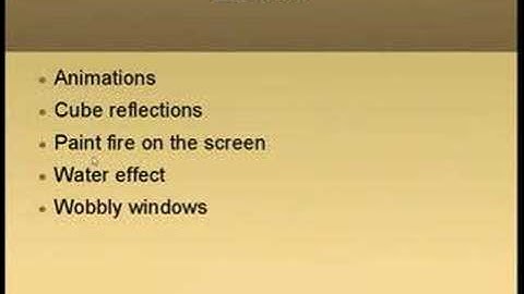 Compiz Fusion - Effects