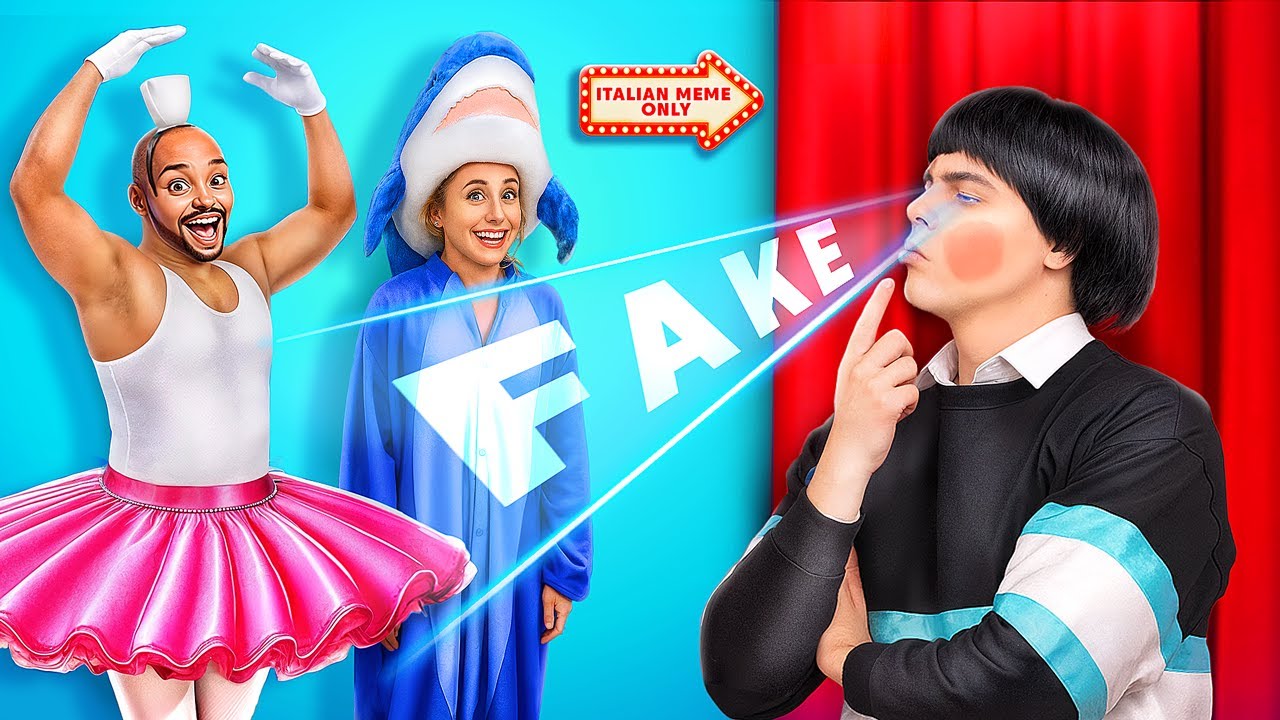 Fake vs Real Italian Brainrot! دمية لعبة الحبار ضد Italian Brainrot!