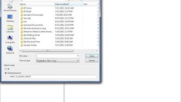 Windows 7 Back Up the Registry