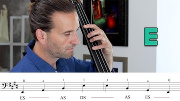 E Major One Octave Arpeggios on Double Bass
