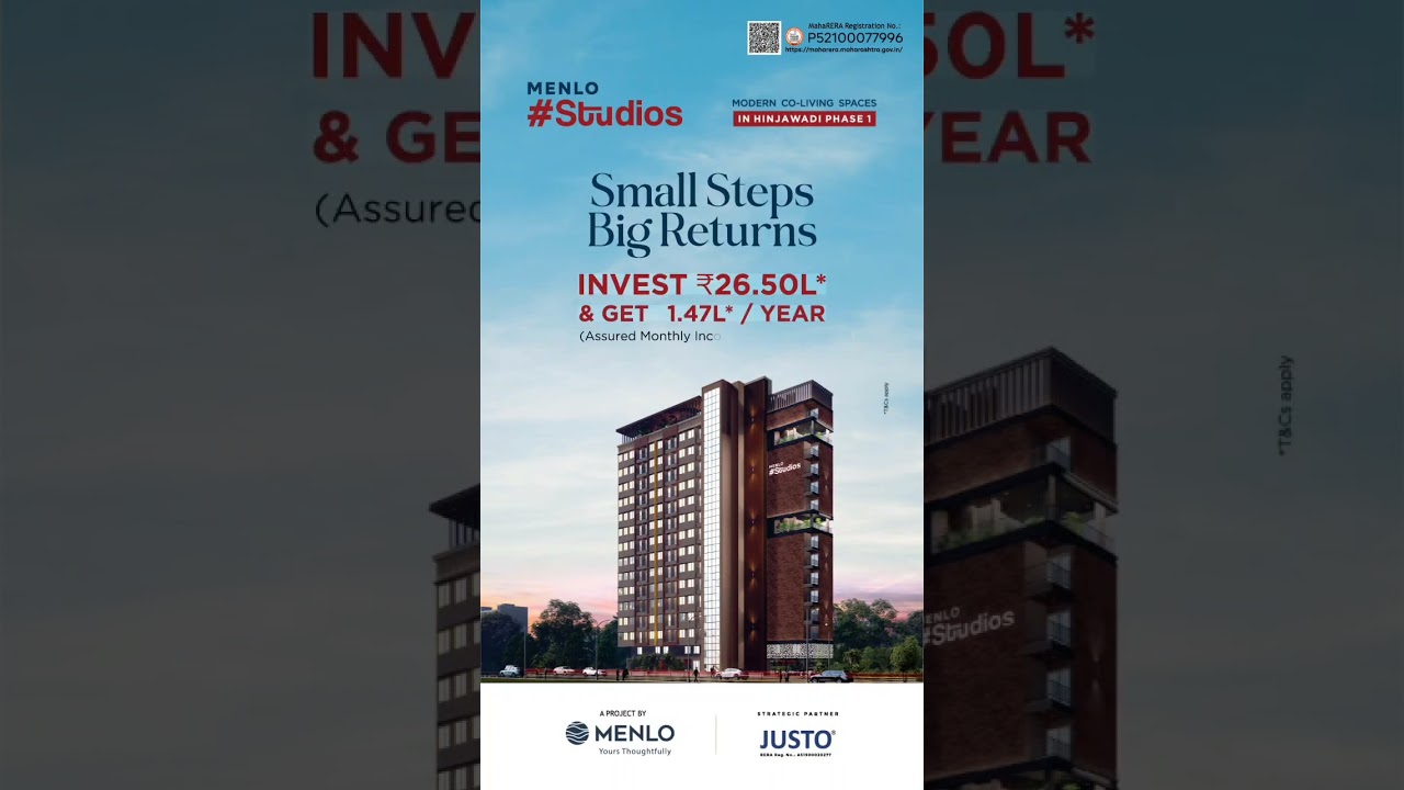 Studio Apartment at Hinjewadi Pune.Call:7796511514 