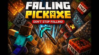 Minecraft TNT Falling pickaxe live #short