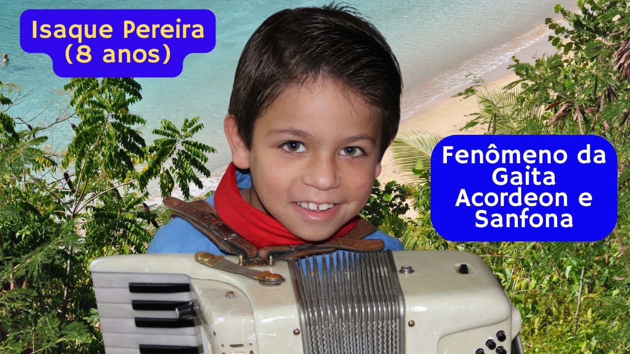 Isaque Pereira (8 anos) O mais novo fenômeno da gaita gaúcha, da sanfona e do acordeon joaoparaiba