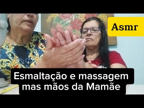 Asmr- Roleplay Esmaltando e massageando as mãos da minha Mãe 🥰🤤🥱😴