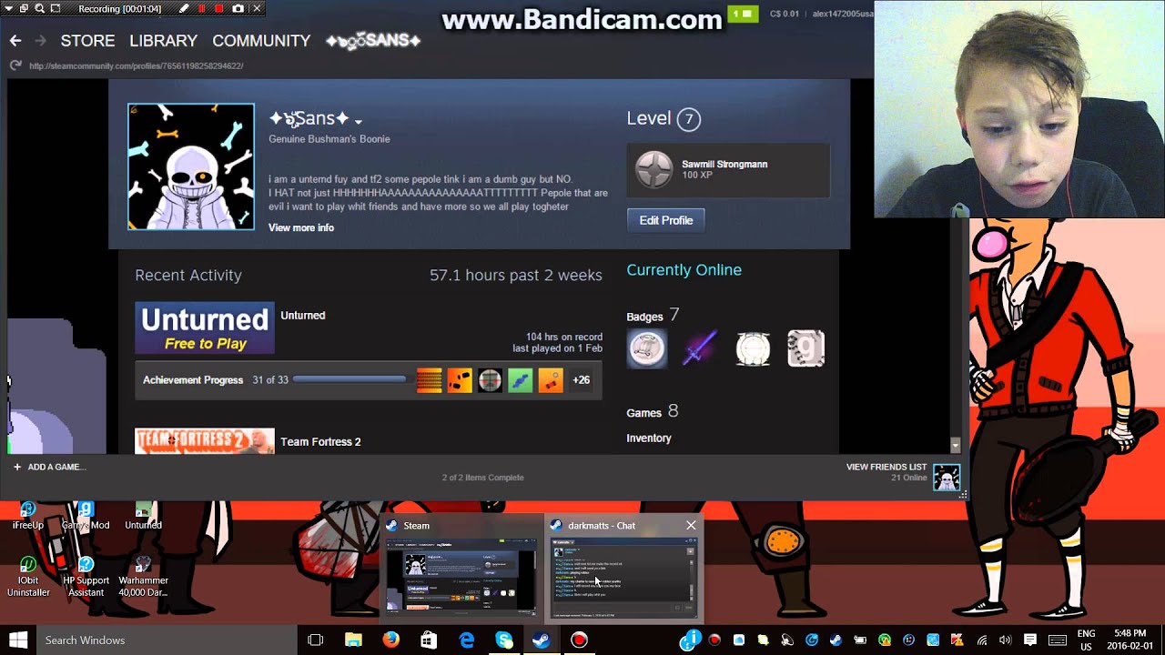 All fore you guys face cam