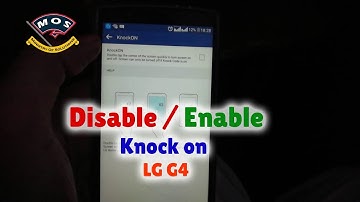 LG G4 Knock on disable or enable