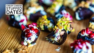 Cream Cheese Stuffed Dates |  Stuffed Dates | These No Bake Dates will vanish in just 1 minute!