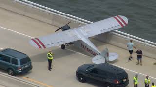 Banner plane pilot makes emergency landing on bridge near Ocean City, NJ