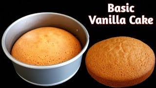 Basic Vanilla Cake Recipe | Tea Time Cake | #shorts