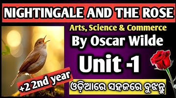 Nightingale and the rose unit 1 | nightingale and the rose by oscar wilde in odia