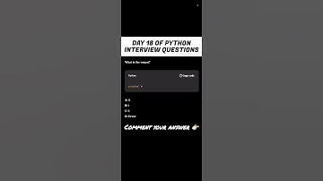Day 18 | Python Interview prep | Tricky question #shorts #shortvideo #ytshorts #effectking #trending