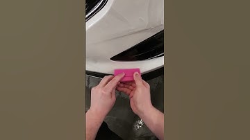 Ford Front Bumper PPF! Tacking it down #shorts #ppf #ford