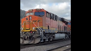 stuff you see #running | cool #bnsf #locomotives #4153 #6828 #generalelectric #c44-9w# #sd40-2