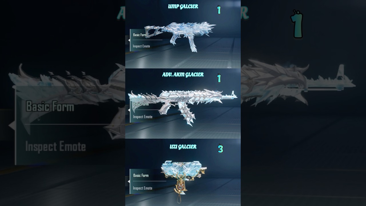 UMP☠️vs AKM🧊vs UZI❄️|| ROUND-1🏆|| ULTIMATE KING 👑OF GLACIER|| 