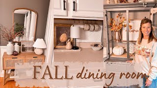 COZY FALL 2022 DECORATE WITH ME | FALL DINING ROOM