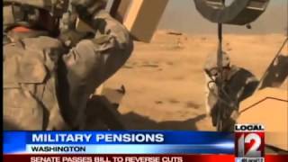 Senate passes bill to reverse military pension cuts